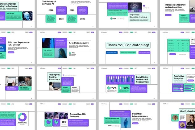 AI软件人工智能keynote模板 - 顶尖PPT