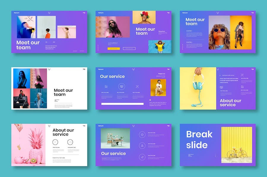 时尚现代商务企业品牌形象推广PPT模板 - 顶尖PPT