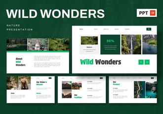 野生奇观大自然PPT模板 - 顶尖PPT