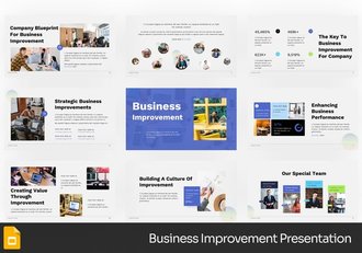 商务风格业务改进PPT模板 - 顶尖PPT