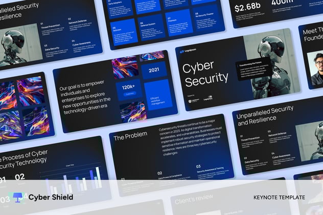 人工智能网络防护keynote模板 - 顶尖PPT