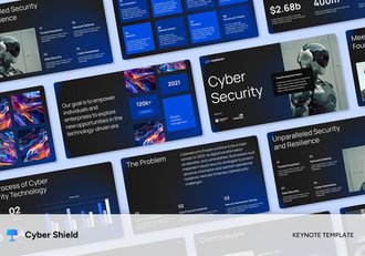 人工智能网络防护keynote模板 - 顶尖PPT