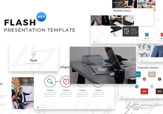 32页5种配色欧美商务风格企业团队介绍展示keynote模板 - 顶尖PPT