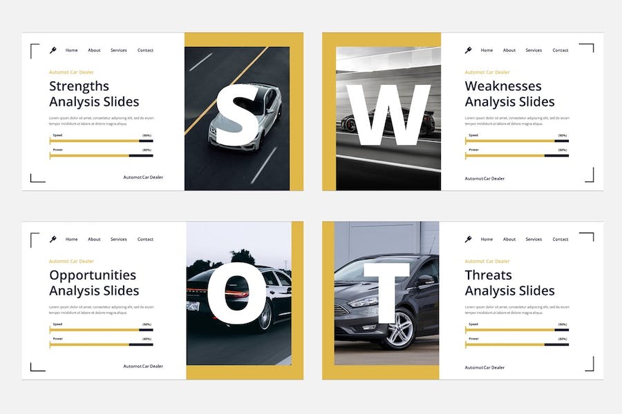 汽车销售经销商服务Keynote模板 - 顶尖PPT