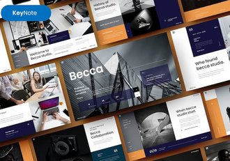 商务企业产品服务项目展示宣传Keynote模板 - 顶尖PPT