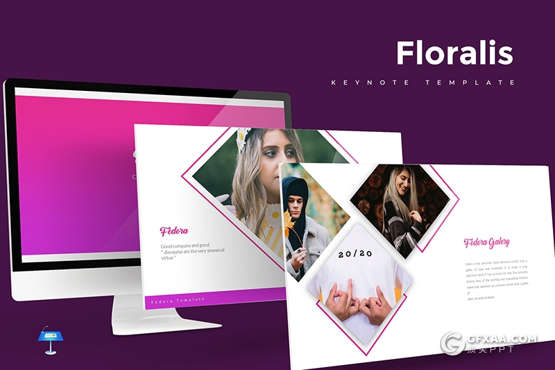 30页国外扁平化创意商务多用途keynote模板 5种主题配色 - 顶尖PPT