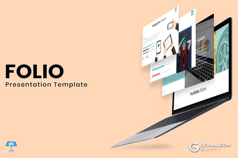 32页5种配色欧美商务风格工作总结汇报keynote模板 - 顶尖PPT