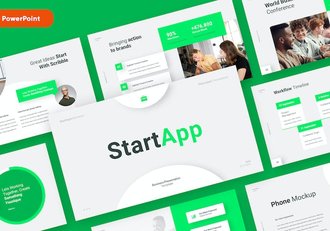 绿色初创企业融资商业计划书PPT模板 - 顶尖PPT