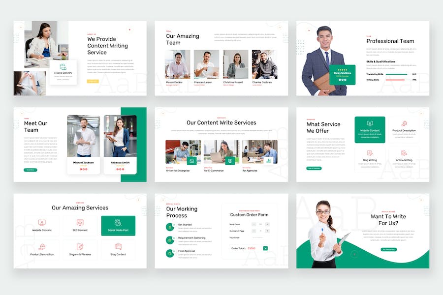 创作者文案策划公司PPT模板 - 顶尖PPT