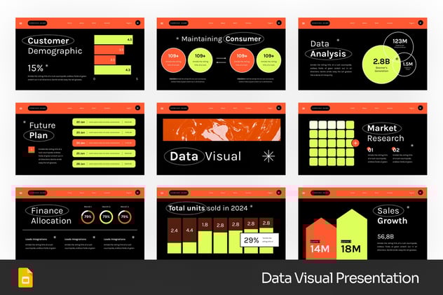 数据可视化分析展示PPT模板 - 顶尖PPT