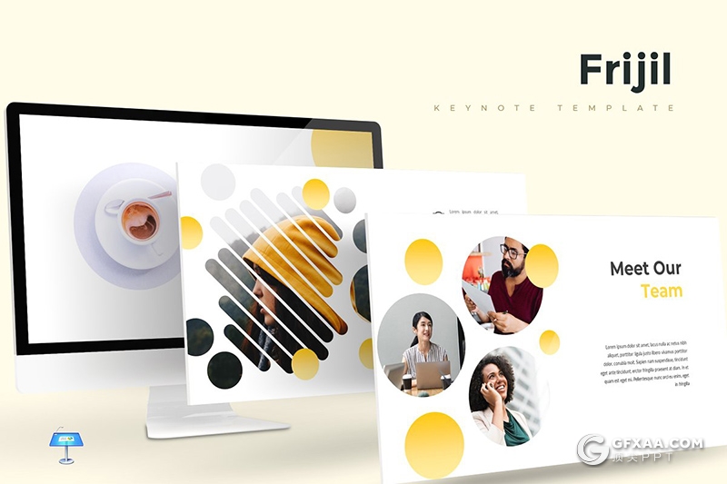 30页5种配色创意圆形组合商务多用途keynote模板 - 顶尖PPT