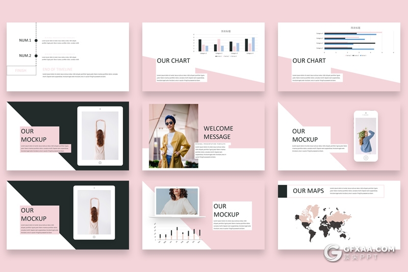 35页极简时尚杂志风格PPT模板 - 顶尖PPT