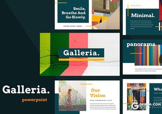 50页艺术图片展示极简文艺风格ppt模板 - 顶尖PPT