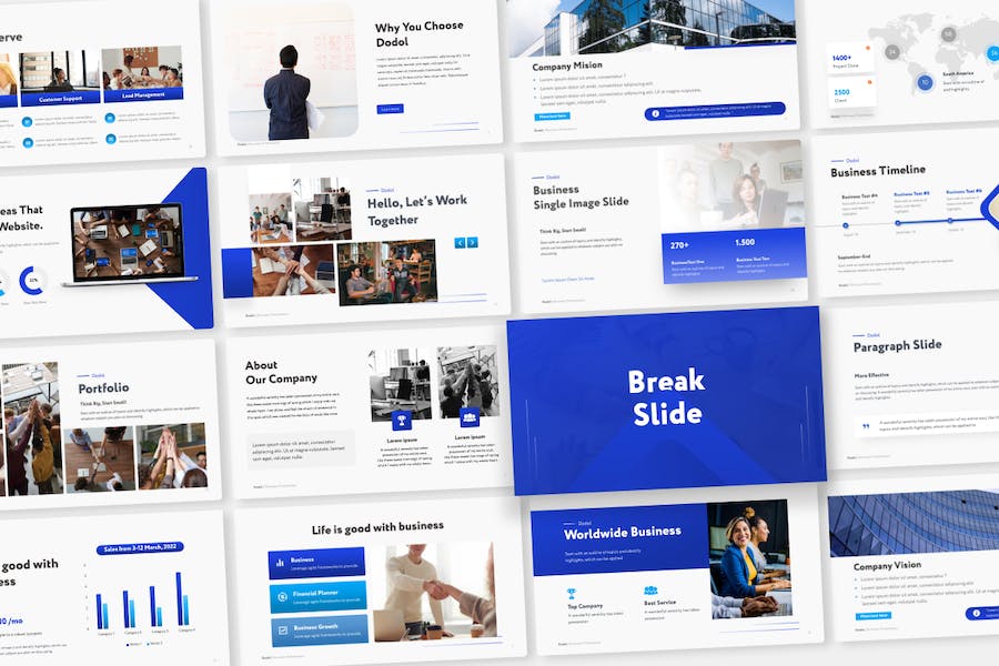 商业演讲项目展示Keynote模板 - 顶尖PPT