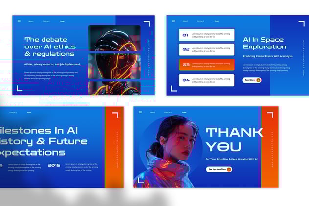 人工智能PowerPoint模板 - 顶尖PPT