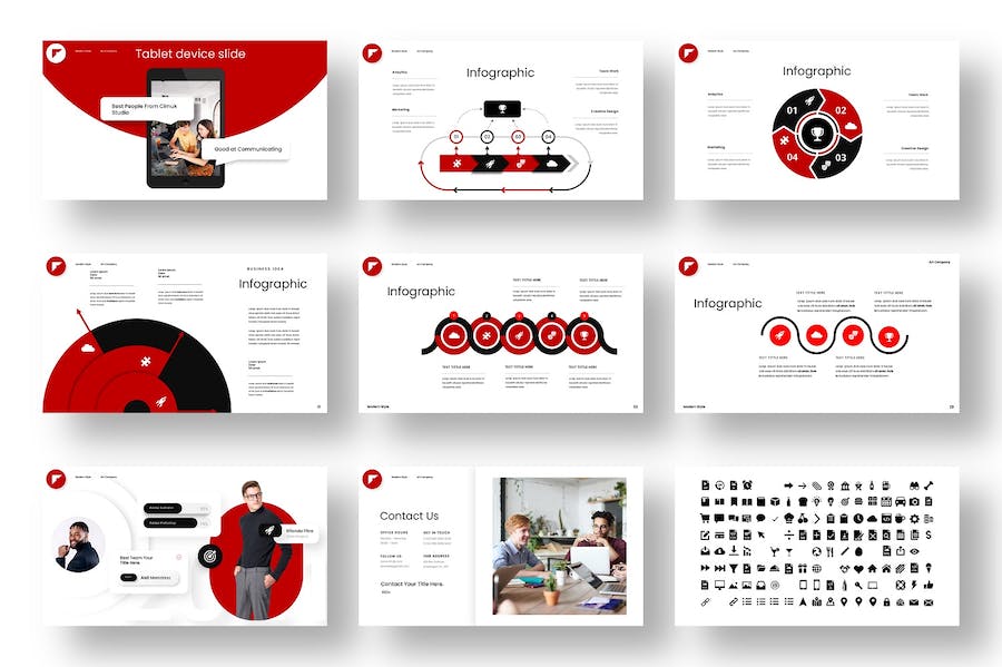 企业会议商务PowerPoint模板 - 顶尖PPT