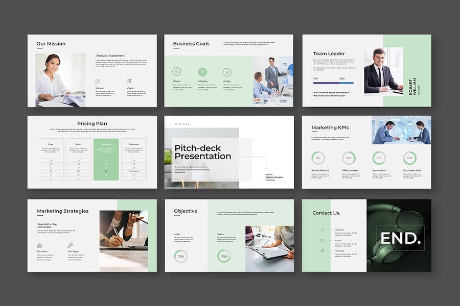 融资路演商业计划书PPT模板 - 顶尖PPT