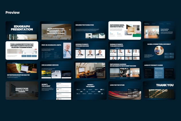 教育图表现代教育主题keynote模板 - 顶尖PPT