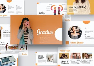 89页欧美商务风格团队介绍图形设计工作汇报keynote模板 - 顶尖PPT