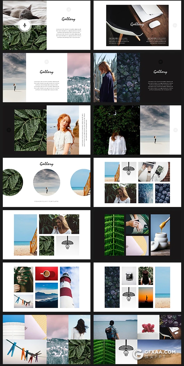 80页国外极简文艺时尚风格PPT模板 - 顶尖PPT