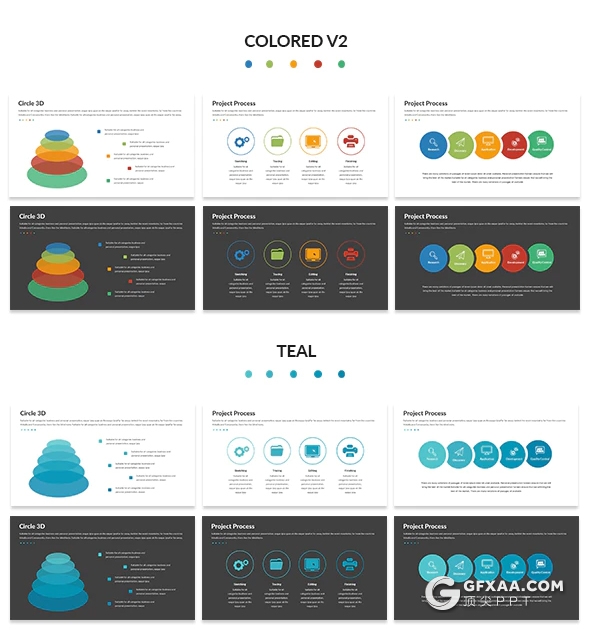 53页商务图形设计数据分析统计国外高端keynote模板 - 顶尖PPT