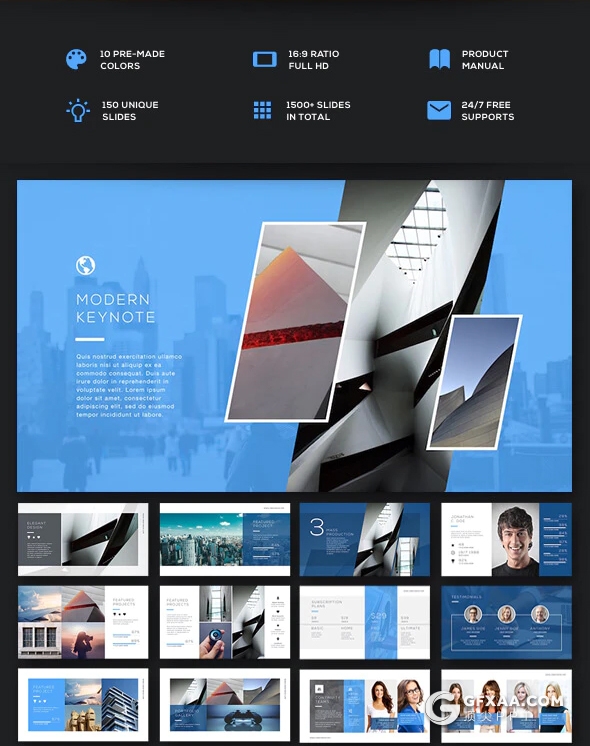 152页欧美商务企业公司介绍工作汇报多用途PPT模板 10种主题配色 - 顶尖PPT