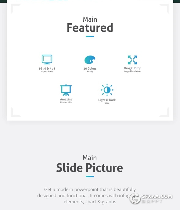 65页国外高端商务风格企业团队介绍工作计划总结PPT模板 10种配色 4:3 16:9两种尺寸 - 顶尖PPT