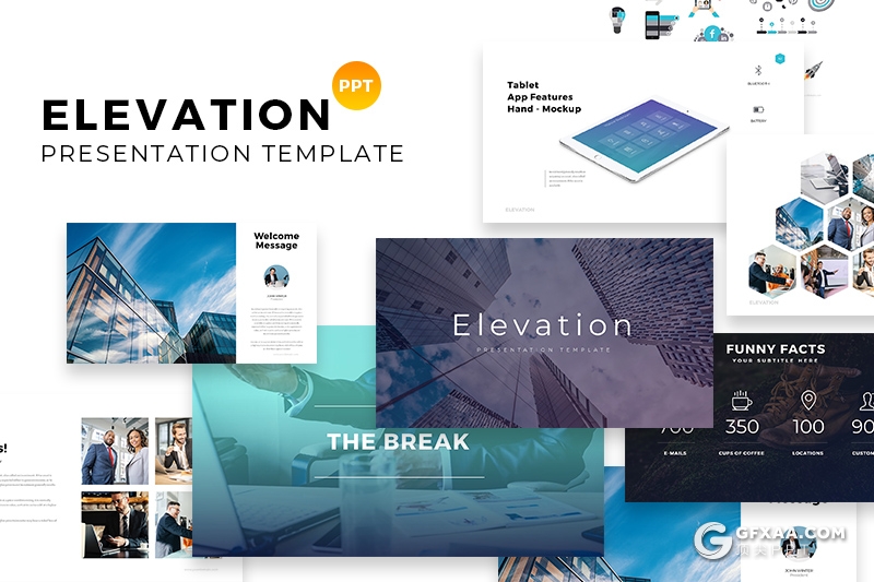 112页国外简约商务风格PPT模板 世界各国地图商务图形icon图标PPT素材 - 顶尖PPT