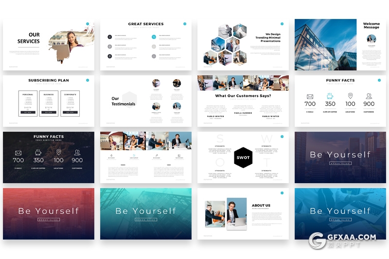 112页国外简约商务风格PPT模板 世界各国地图商务图形icon图标PPT素材 - 顶尖PPT