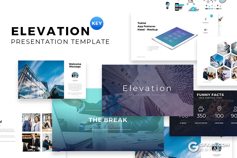 112页国外简约商务风格keynote模板 世界各国地图商务图形icon图标keynote素材 - 顶尖PPT