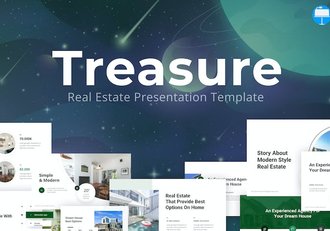 绿色现代房地产市场分析keynote模板 - 顶尖PPT