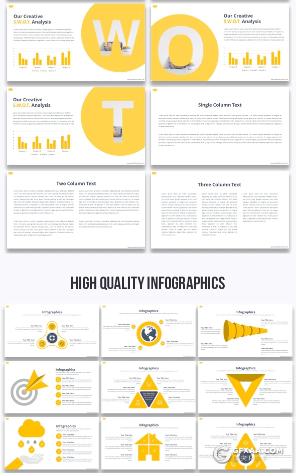 325页欧美大型商务简约PPT模板 商务图形设计ppt模板 - 顶尖PPT