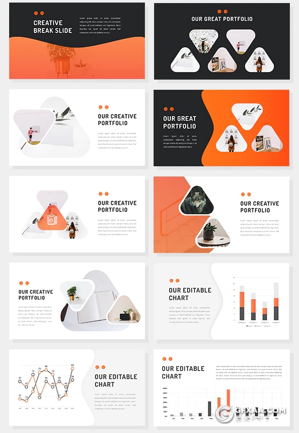 65页国外创意弧形板式设计SWOT商务多用途PPT模板 - 顶尖PPT