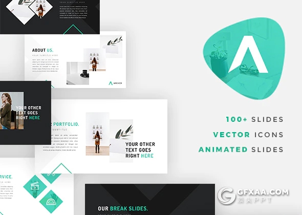 105页室内装修公司团队介绍案例展示PPT模板 - 顶尖PPT