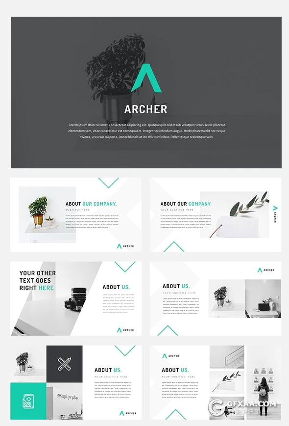 105页室内装修公司团队介绍案例展示PPT模板 - 顶尖PPT