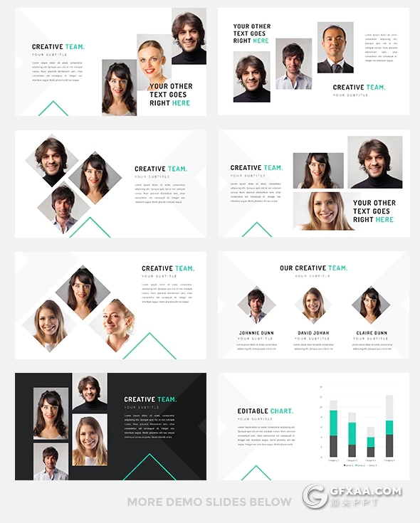 105页室内装修公司团队介绍案例展示PPT模板 - 顶尖PPT