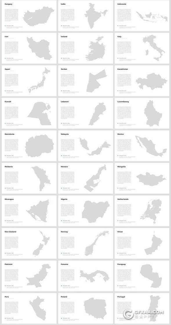 505页国外高端商务多用途PPT模板商务信息图形合集PPT可编辑世界各国家地图PPT - 顶尖PPT