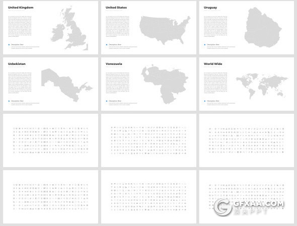 490页酷炫配色国外高端商务多用途PPT模板创意商务信息图形ppt商务卡通人物插画ppt可编辑世界各国家地图ppt模板 - 顶尖PPT