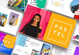 粉笔流行艺术涂鸦风格PPT模板 - 顶尖PPT