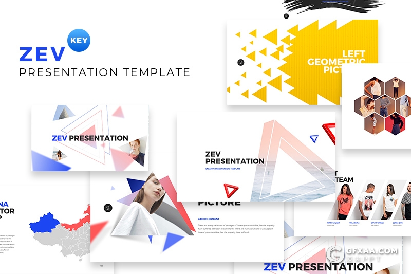 110页欧美简约时尚风格商务通用keynote模板 - 顶尖PPT