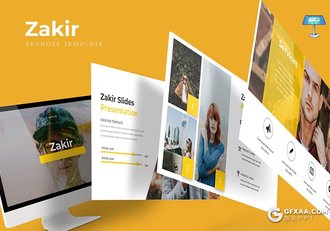 30页5种配色扁平化简约国外多用途keynote模板 - 顶尖PPT