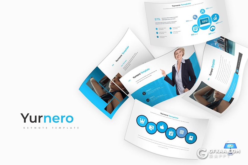 30页国外商务风格企业团队介绍多用途keynote模板 5种主题配色 - 顶尖PPT