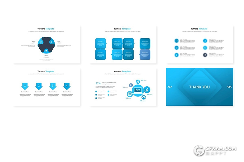 30页国外商务风格企业团队介绍多用途ppt模板 5种主题配色 - 顶尖PPT