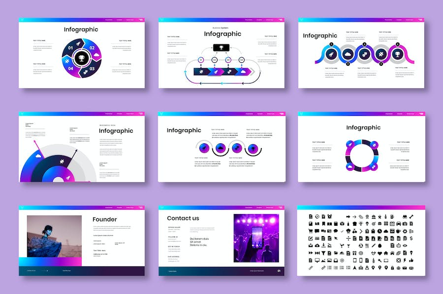 创意设计项目展示作品集方案Keynote模板 - 顶尖PPT