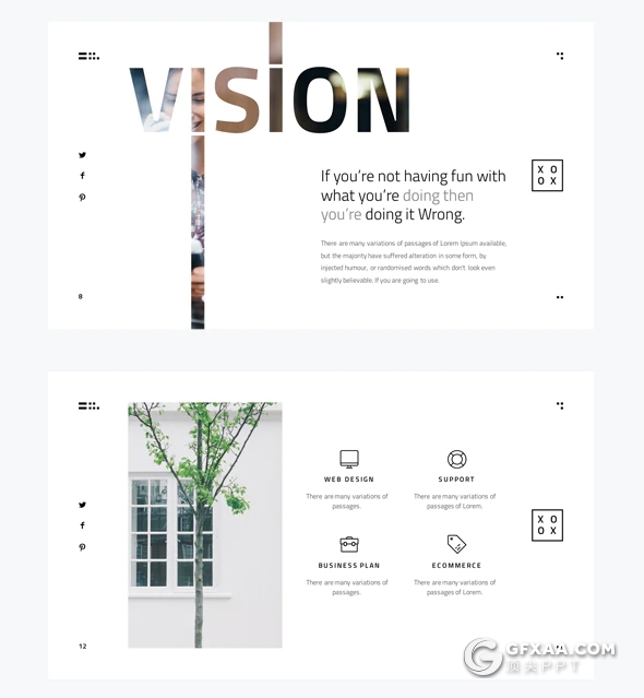 100页国外极简文艺小清新风格keynote模板 - 顶尖PPT