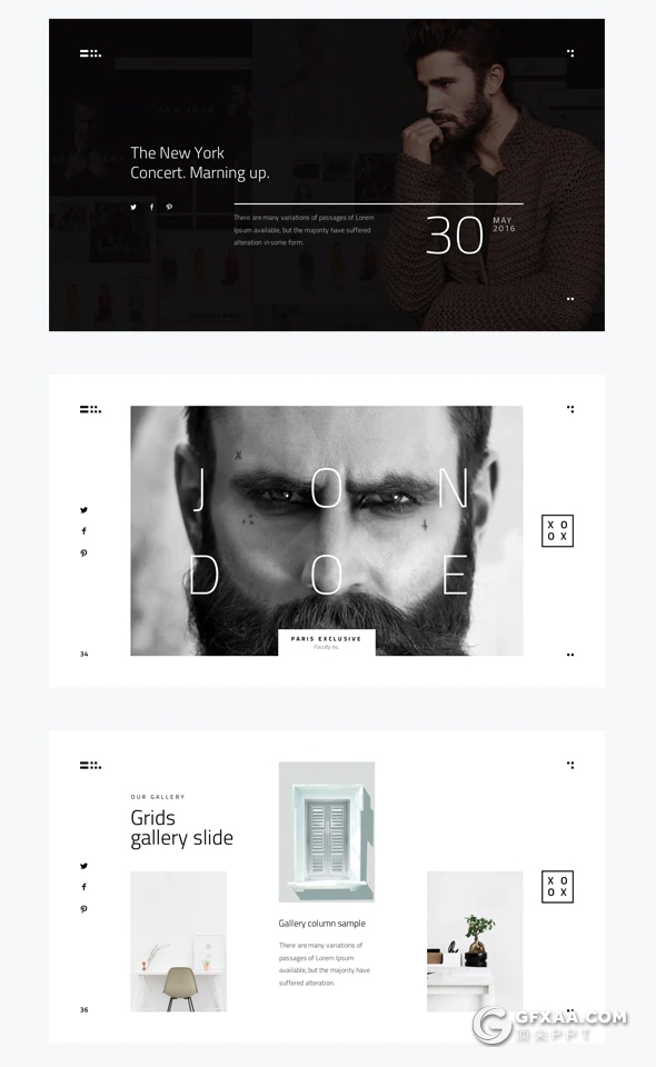 100页国外极简文艺小清新风格keynote模板 - 顶尖PPT