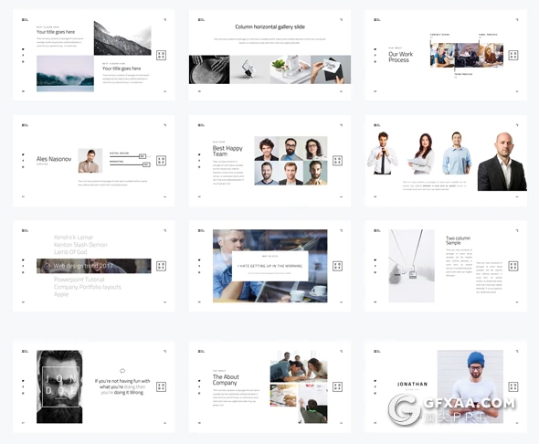 100页国外极简文艺小清新风格keynote模板 - 顶尖PPT
