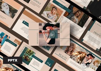 30页时尚杂志风格国外多用途PPT模板 - 顶尖PPT