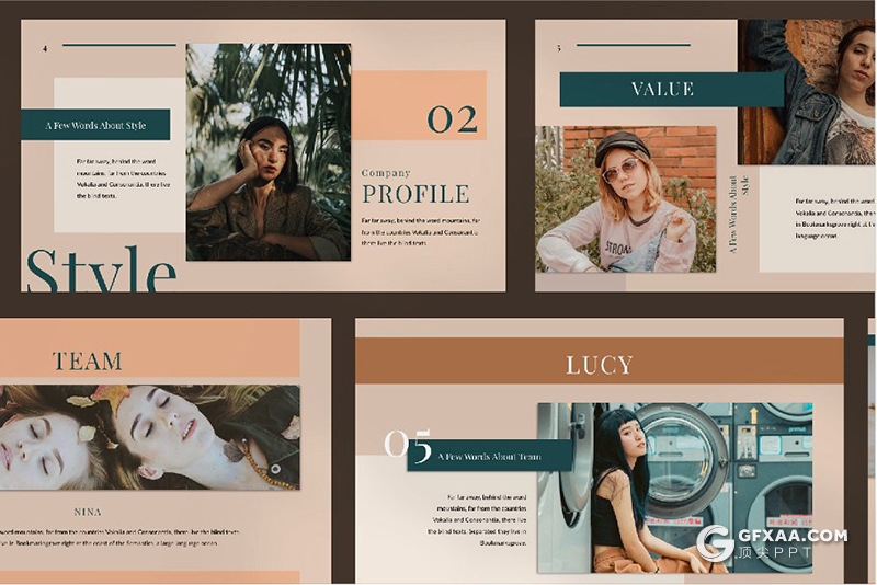 30页时尚杂志风格国外多用途PPT模板 - 顶尖PPT