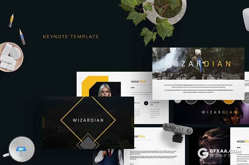 30页5种配色国外商务风格企业公司介绍keynote模板 - 顶尖PPT